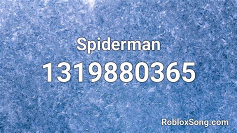roblox spider man id