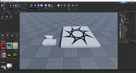 Interface publikasi game di Roblox Studio