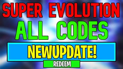 roblox super evolution codes
