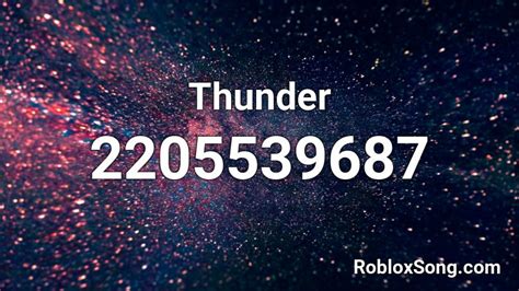 roblox thunder id