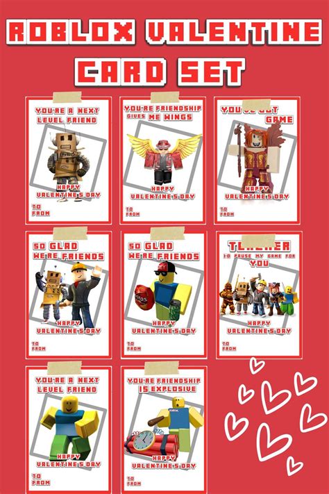 Roblox Valentines Cards Printable