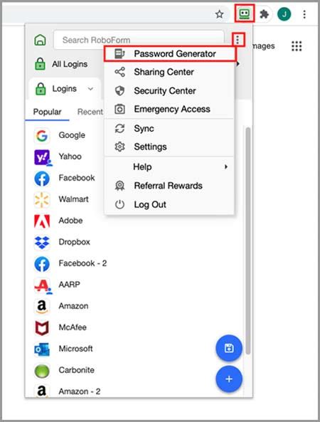 Roboform Generate Password