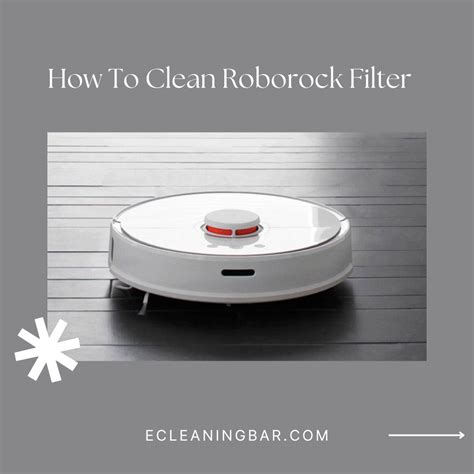 Roborock H6 Filter Cleaning