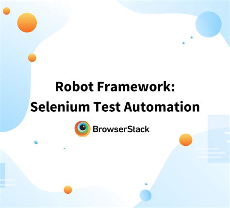 3.1 Robot framework (Selenium) Selenium & SeleniumLibrary YouTube