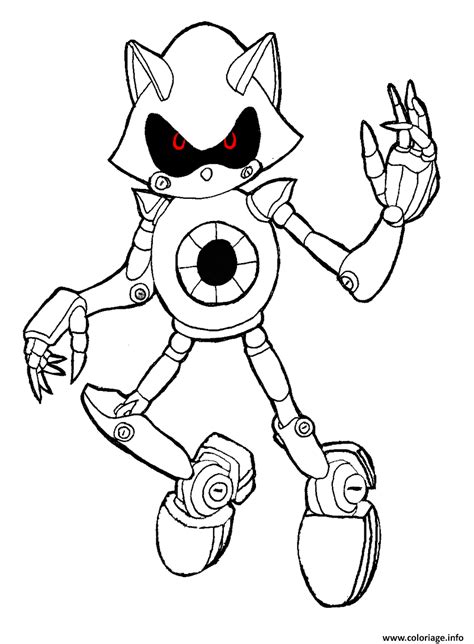 Robot Sonic Coloring Pages