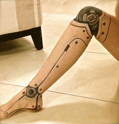 Robot leg Body art tattoos, Robot leg, Sharpie tattoos