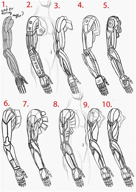 robot arm drawing reference