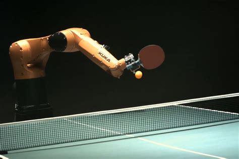 robot playing ping pong video