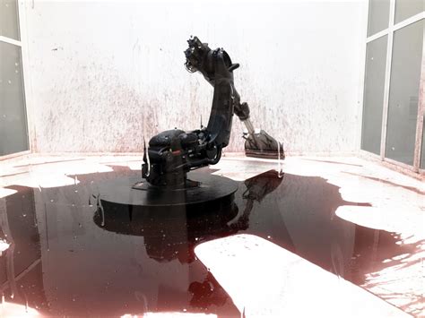 Robot Sweeping Blood