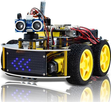24 in 1 Elegoo Arduino Project Smart Robot Car Kit with Rechargeable