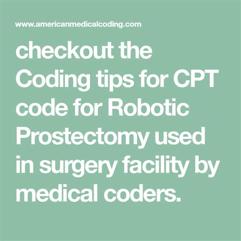 Robotic Surgical Technique Cpt Code
