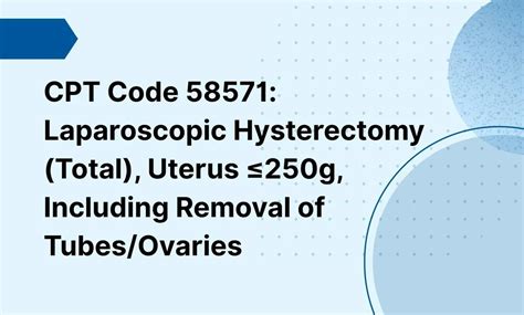 Robotic Total Laparoscopic Hysterectomy Cpt Code