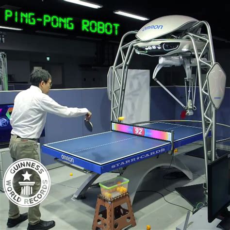 robots playing ping pong
