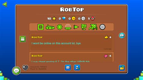 RobTops GD account got hacked *for real* Geometry Dash Forum