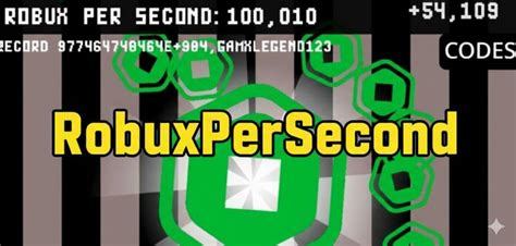 robux per second