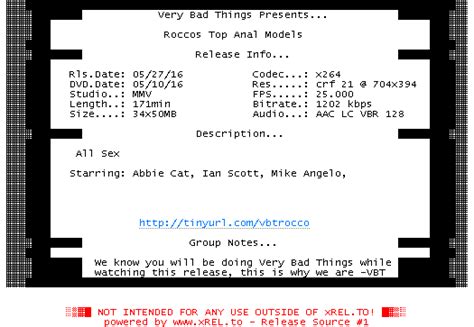 roccos top anal models