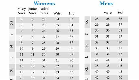 Rock And Roll Jeans Size Chart