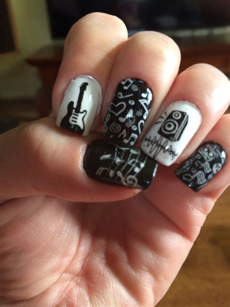 Rock And Roll Nail Designs