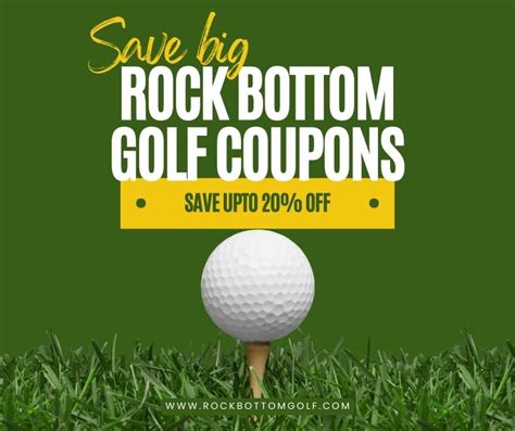 Enjoy 20 OFF with Rock Bottom Golf Coupon codes in May 2021
