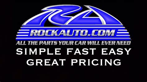 rock auto parts online store official site