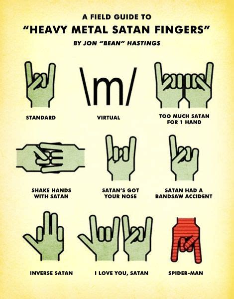 rock hand gestures meanings