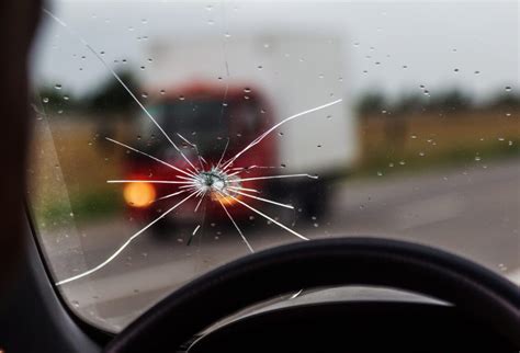 rock hit windshield