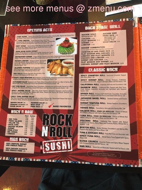 Rock N Roll Sushi Campus 805 Huntsville, AL 35805 Menu, Reviews