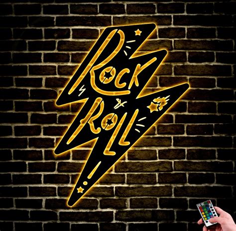 Rock ‘n’ Roll Wall Art Game Room Game Room Art