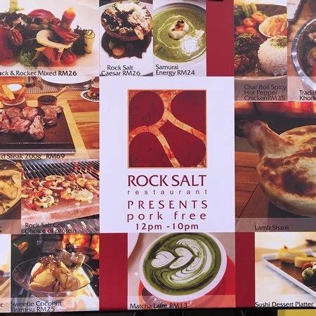 Rock Salt Lunch Menu