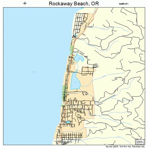 rockaway beach oregon map