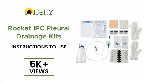 Rocket Pleural Aspiration Kit IPC & Peritoneal Catheter Insertion Set