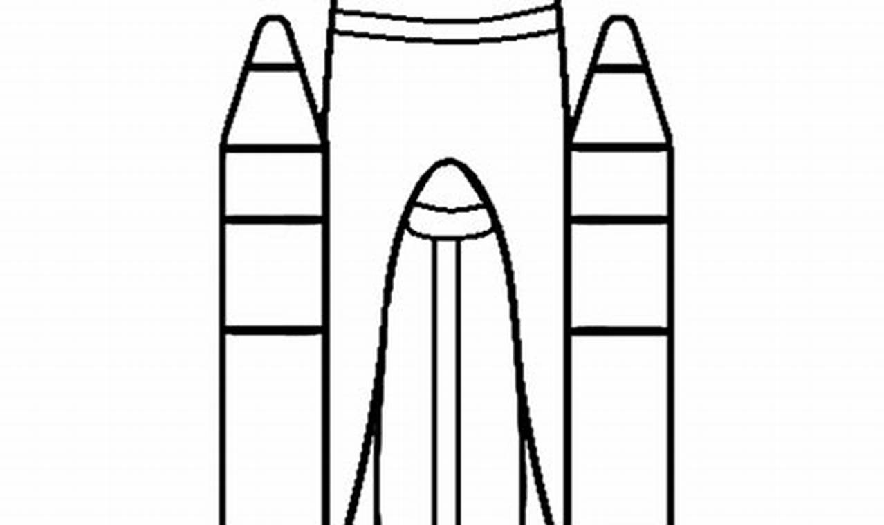 Rocket Ship Coloring Page