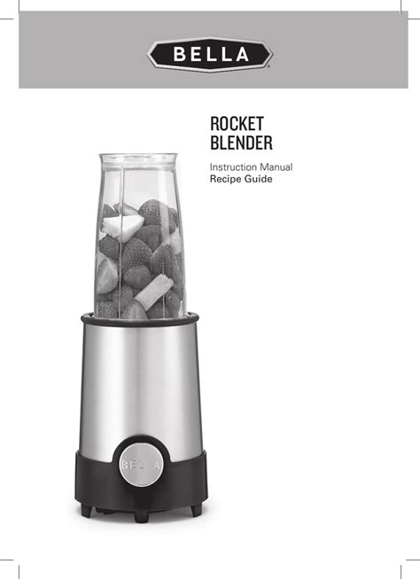 Rocket Blender Instructions
