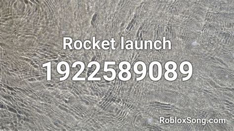 rocket launch audio Roblox ID