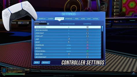 rocket league pros controller bindings