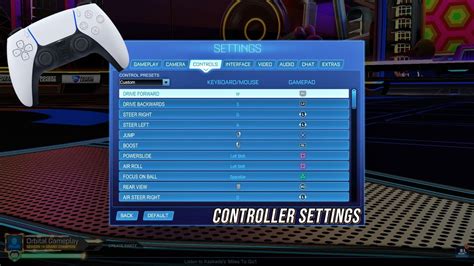 rocket league pros controller settings