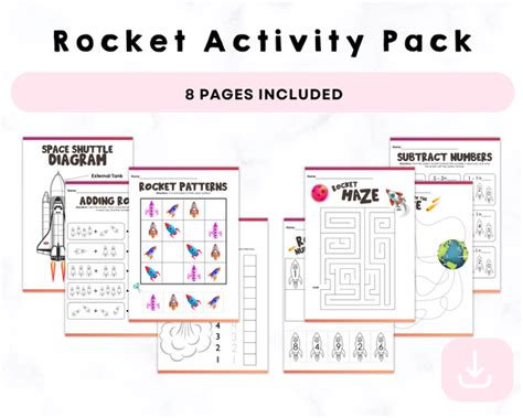 Rocket Math Printables Set R