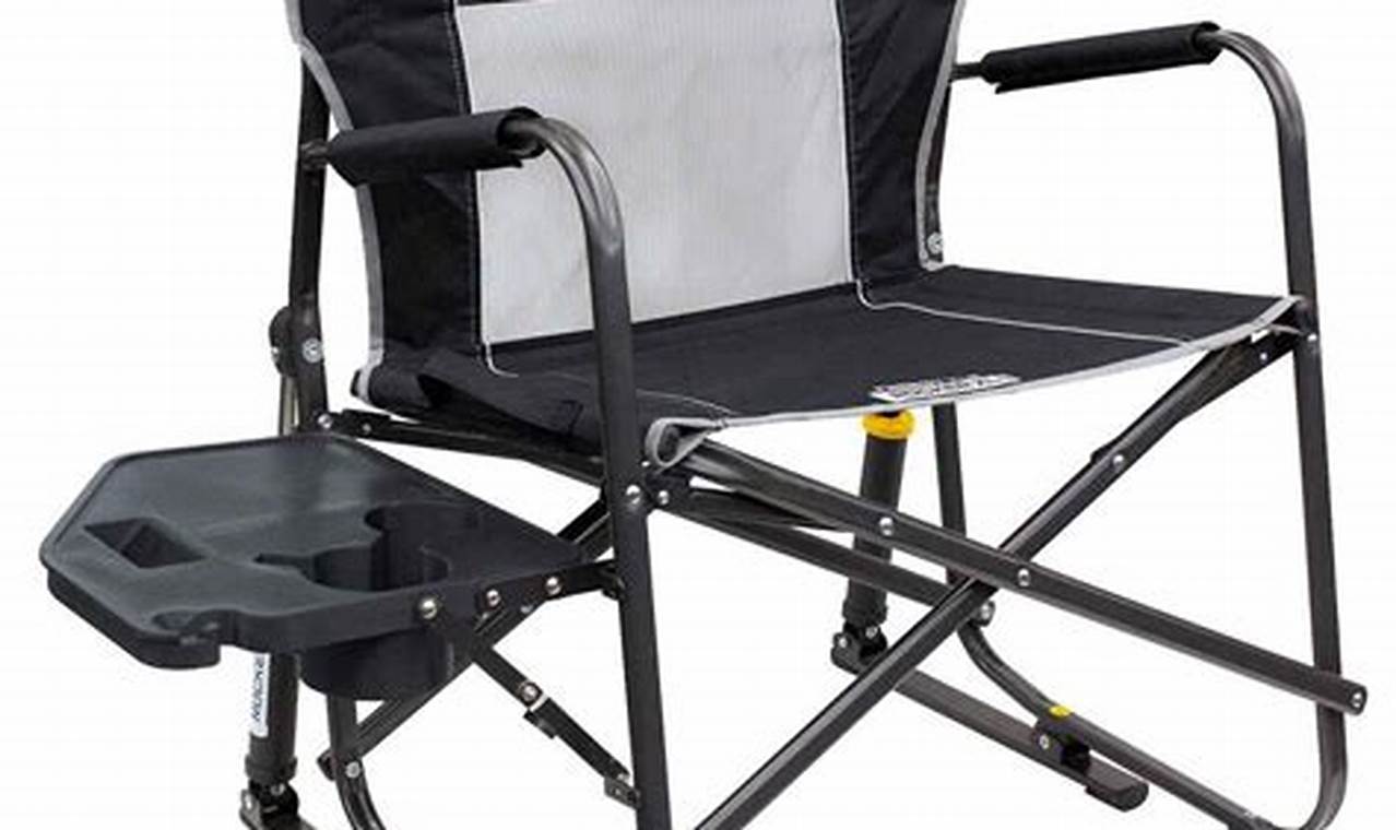 Rocking Camp Chair with Side Table: A Comfy and Convenient Outdoor Companion