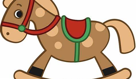 Rocking Horse Clipart Free Blue Stock Photo Public