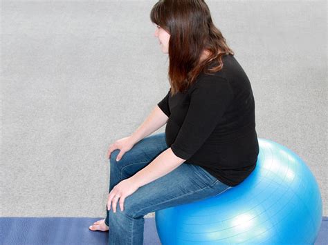 Rocking Back And Forth On Birthing Ball