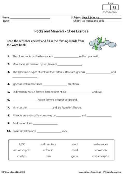 Rocks And Crates Math Worksheet Answers