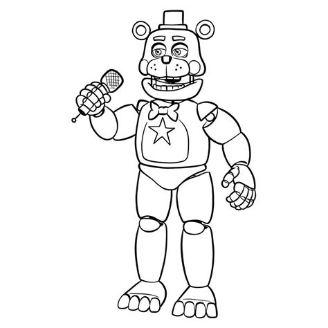 Rockstar Freddy Coloring Pages: Unleash Your Creativity With This Exciting Coloring Activity