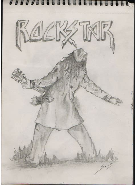 Free Rockstar Sketch Drawing With Creative Ideas