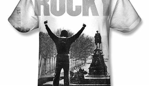 Rocky Balboa T Shirt New White Official Rocky 40th Anniversary Sizes SM