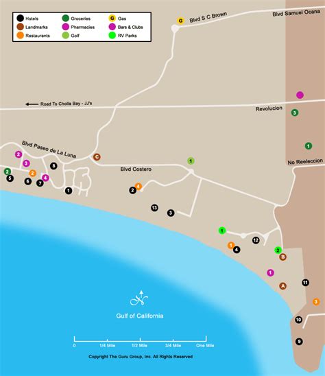 Rocky Point Map Of Resorts