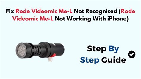 Rode Videomic Pro Not Working