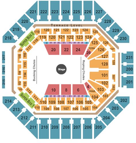 Rodeo Seating Chart San Antonio