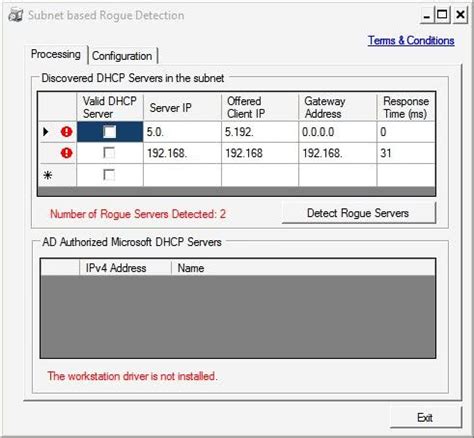 rogue dhcp server detection tool