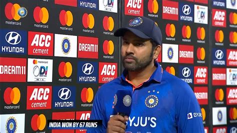 rohit sharma post match interview