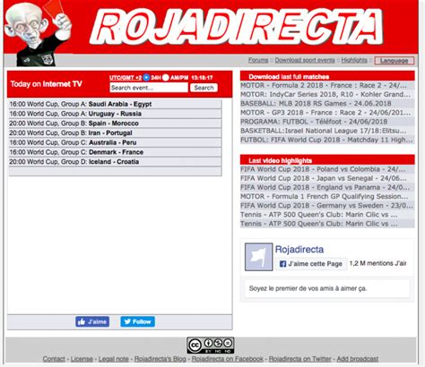 rojadirecta tv official site